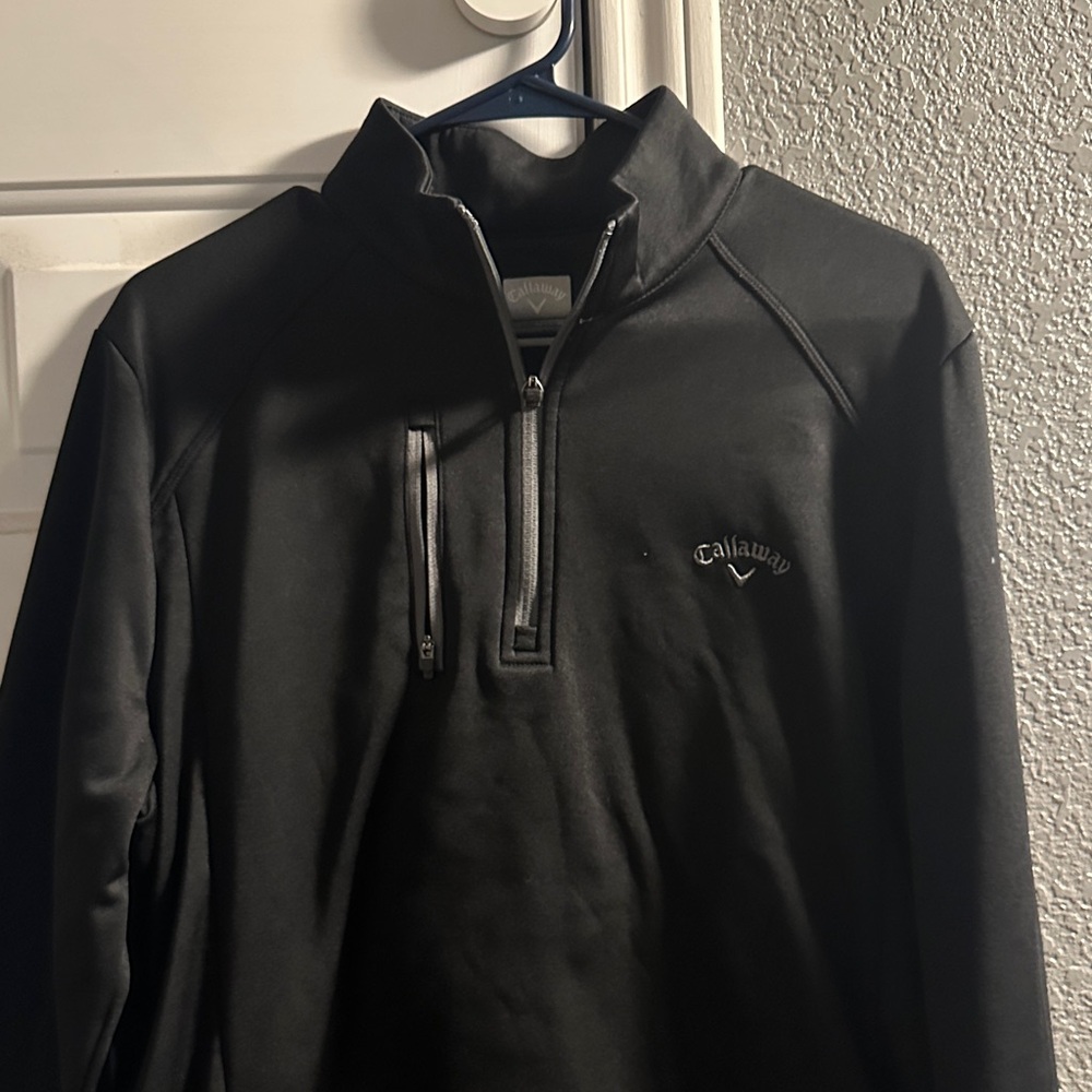 Callaway Black Half-Zip Jacket